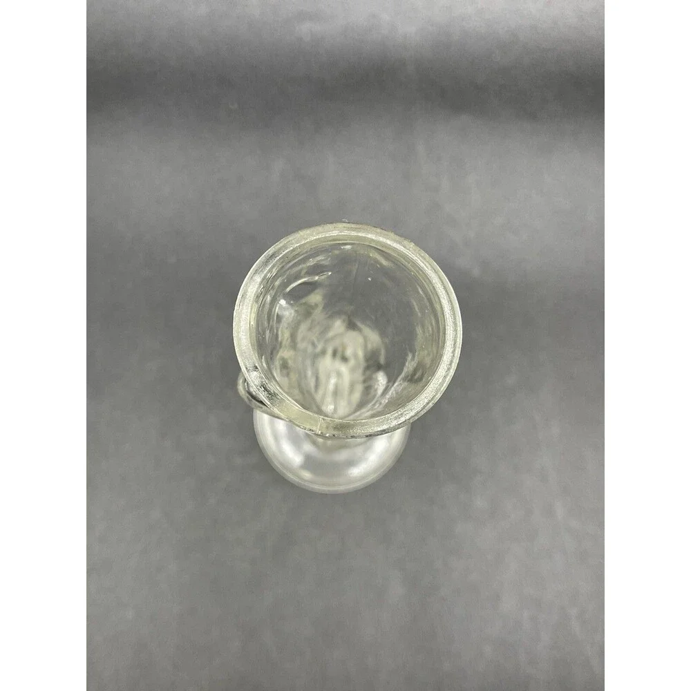 Vintage Taiwan Curio Small Nude Woman Body Clear Glass Vase Liquor Shot Glass